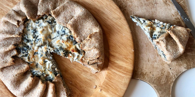 Torta salata integrale alle erbette