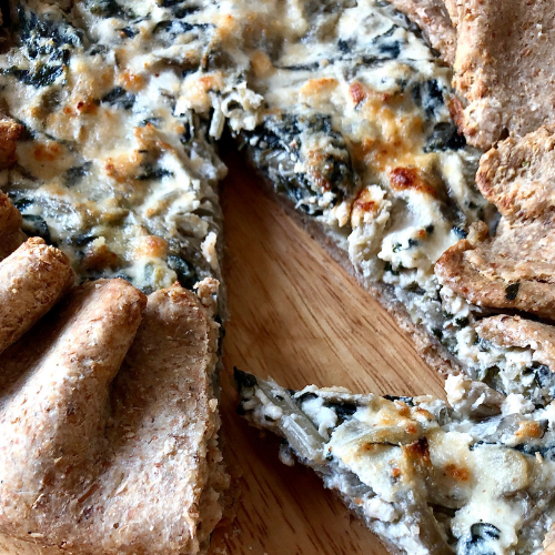 torta salata integrale erbette bietole ricotta