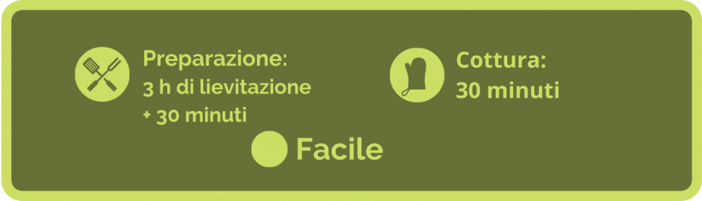 preparazione focaccia integrale alle cipolle e olive